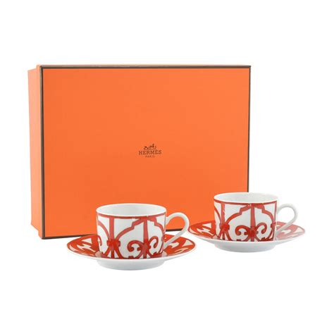 hermes cup and saucer set|hermes tea cup set price.